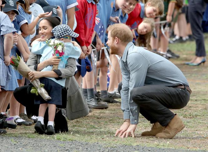 Meghan Markle i książę Harry z dziećmi