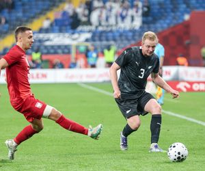 Kibice na meczu Polska -Nowa Zelandia na Stadionie Śląskim
