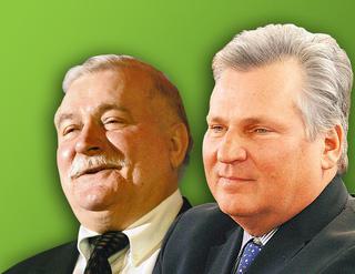 Lech Wałęsa i Aleksander Kwaśniewski