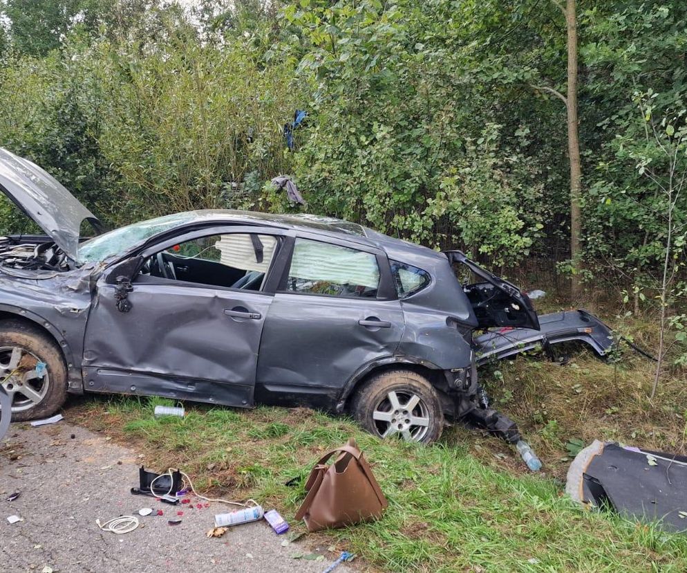 Wypadek między Stykowem i Kałkowem. Młoda kobieta w szpitalu
