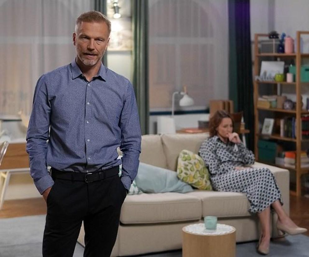 Pierwsza miłość, odc. 3744. Laura (Katarzyna Maciąg), Adam Biernacki (Krystian Wieczorek)