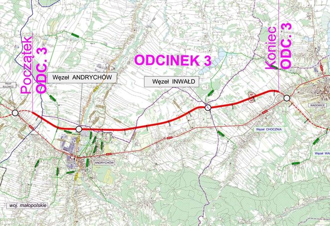 Odcinek od Bulowic do Choczni