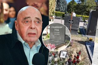 Nowy grób Tyma jest bardzo niewyszukany! Postawiono go blisko rok po śmierci aktora. Jedno się nie zmieniło