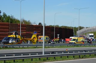 Dramat w Majdanie. Nie żyje motocyklista. Pasażerka walczy o życie