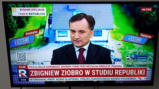 Zbigniew Ziobro w studio TV Republika