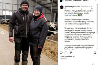 Rolnicy. Podlasie. Ewelina i Wojtek to nowi bohaterowie serialu. Mają potężne gospodarstwo