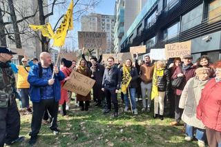 Protest przeciwko patodeweloperce w Warszawie