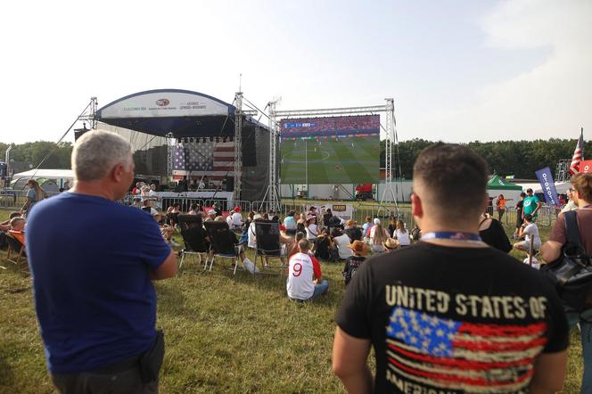 Euro 2024. Mecz Polska - Austria. Strefa Kibica na American Cars Mania w Katowicach 