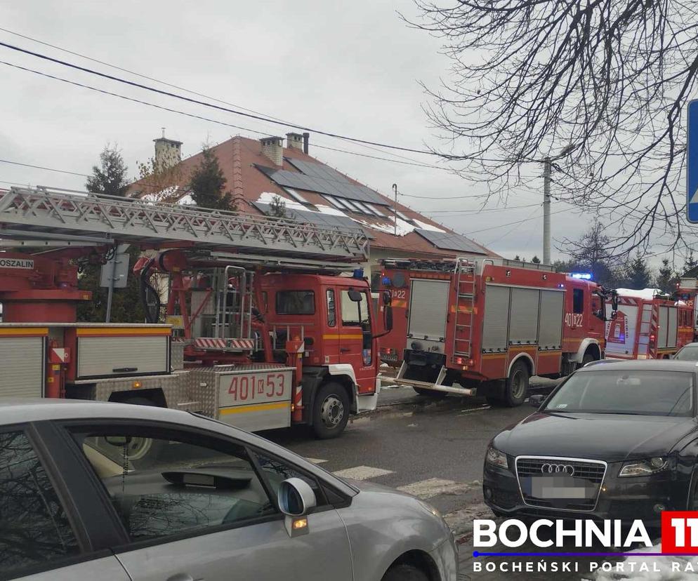 Pożar szkoły podstawowej w Baczkowie 