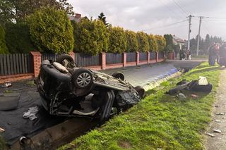 Dachowanie pijanego kierowcy! Groźny wypadek w Krajnie