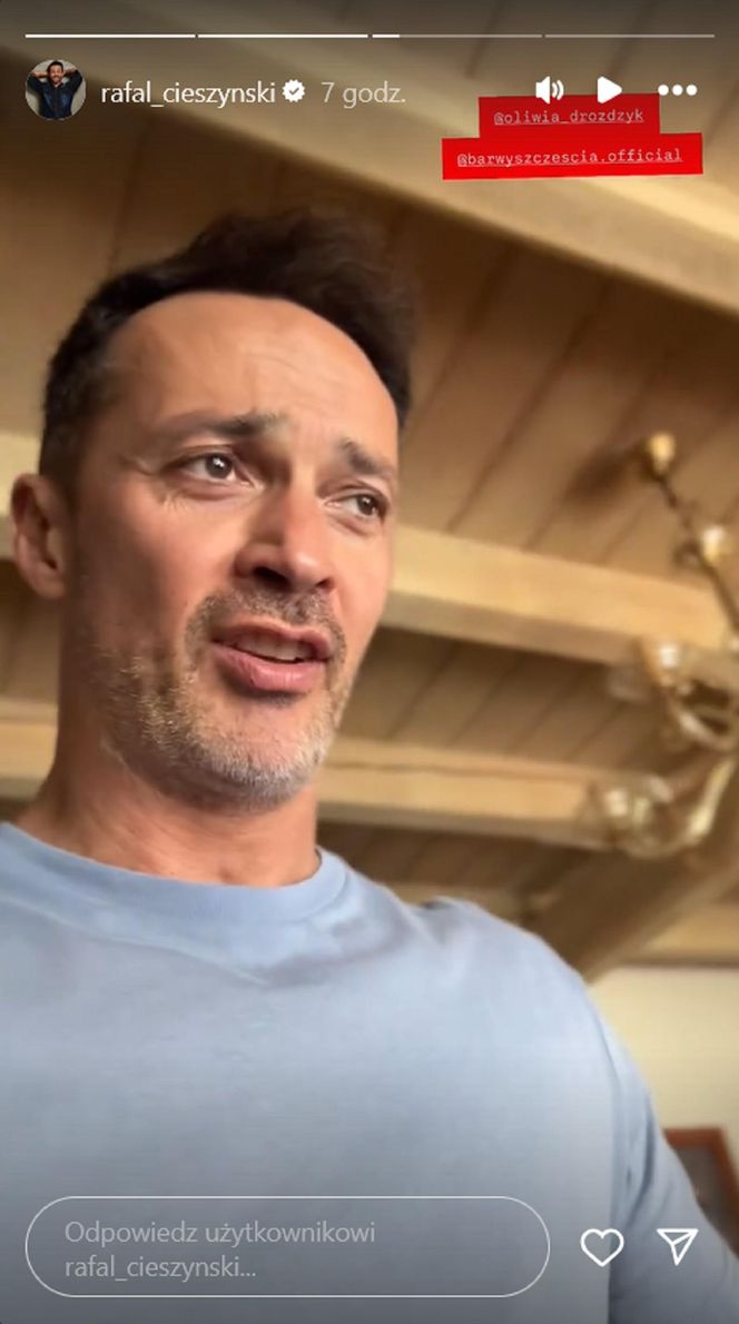 Barwy szczęścia na planie. Mariusz (Rafał Cieszyński)