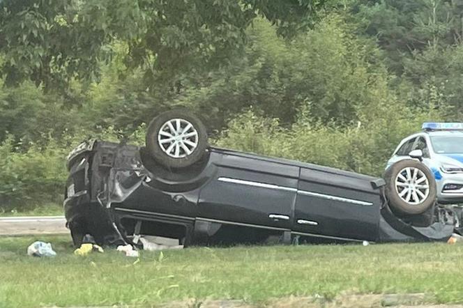 Zderzenie samochodu osobowo z motorowerem pod Sierpcem