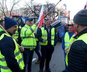 Strajk rolników w centrum Katowic ZDJĘCIA