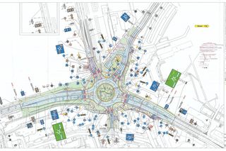 Rondo na drodze 719 w Pruszkowie 