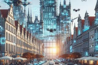 Polskie miasta przyszłości na obrazach AI