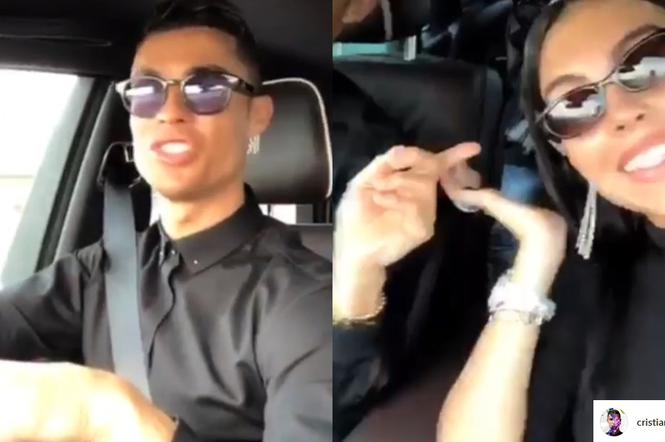 Cristiano Ronaldo śpiewa w samochodzie - Instagram