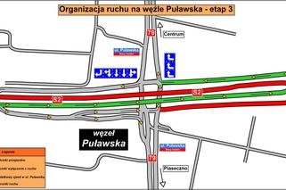 Węzeł Puławska przy południowej obwodnicy Warszawy