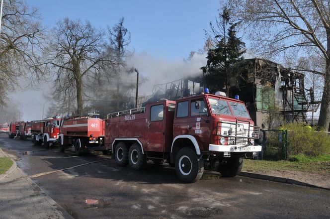 Pożar hotelu socjalnego w Kamieniu Pomorskim