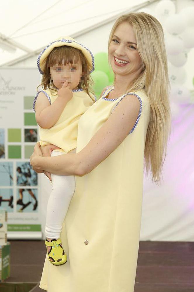 Barbara Kurdej-Szatan i jej córka Hania - maj 2014 r. 