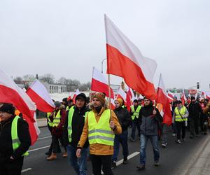 Protest rolników 20 marca w Lublinie. Przeszli ulicami miasta pod LUW
