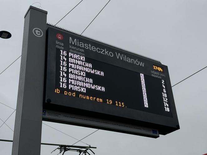 Warszawa. Tramwaj do Wilanowa