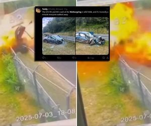 Koszmarny wypadek Polaka na torze! Roztrzaskane auta i ogień, finał szokuje