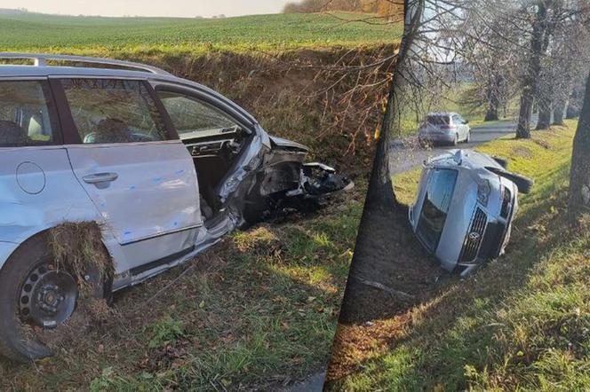 Spowodował kolizję i ukrył się w trawie