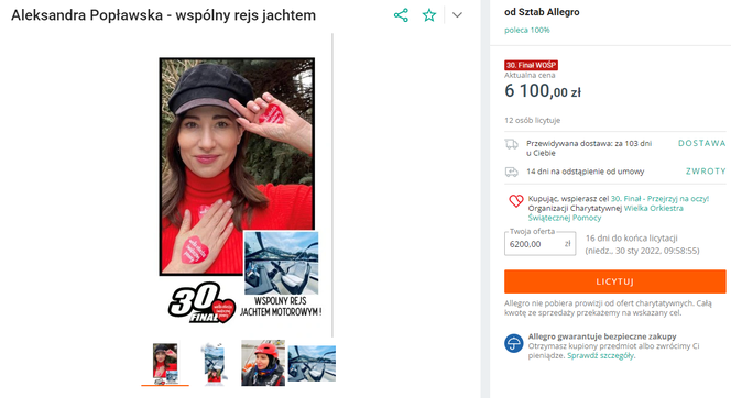 Aleksandra Popławska - wspólny rejs jachtem