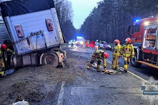 Wjechał prosto pod pędzącego tira. Kierowca nie miał najmniejszych szans
