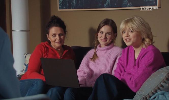 M jak miłość, odcinek 1638. Franka (Dominika Kachlik), Marysia (Małgorzata Pieńkowska), Basia (Gabriela Raczyńska)