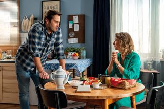 Barwy szczęścia odc. 3128. Beata (Anita Jancia), Damian (Michał Lesień-Głowacki)