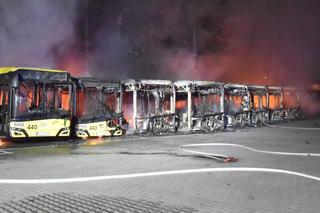 Pożar autobusów w Bytomiu. ZTM odwołuje kursy pięciu linii autobusowych