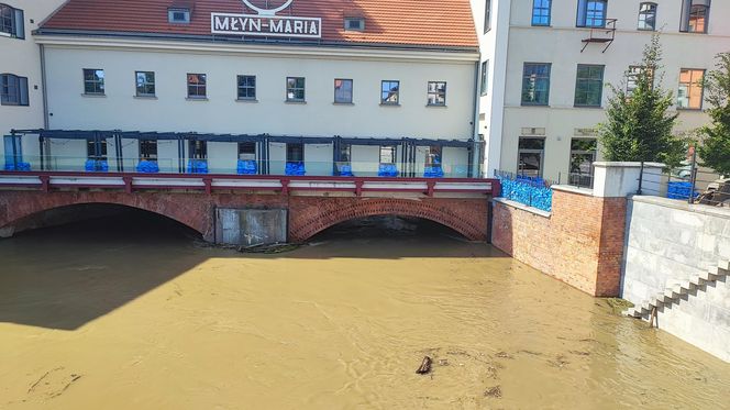 Trwa zabezpieczanie budynków na Wyspie Młyńskiej, na osiedlu Nadodrze 