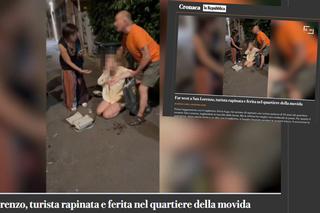 Polska turystka dźgnięta nożem na ulicy! Horror we Włoszech uchwycony na filmie