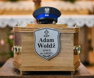 Ostatnie pożegnanie policjanta Adama Woldzia, który zginął w słowackich Tatrach