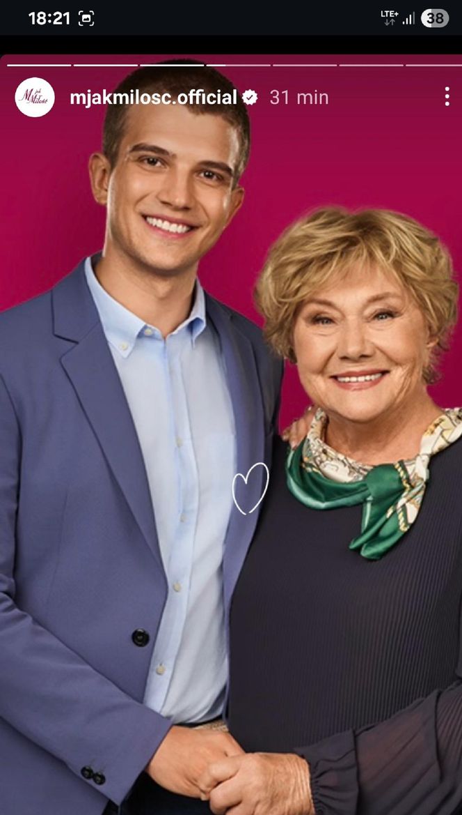 M jak miłość nowy sezon po wakacjach. Barbara (Teresa Lipowska), Mateusz (Rafał Kowalski)