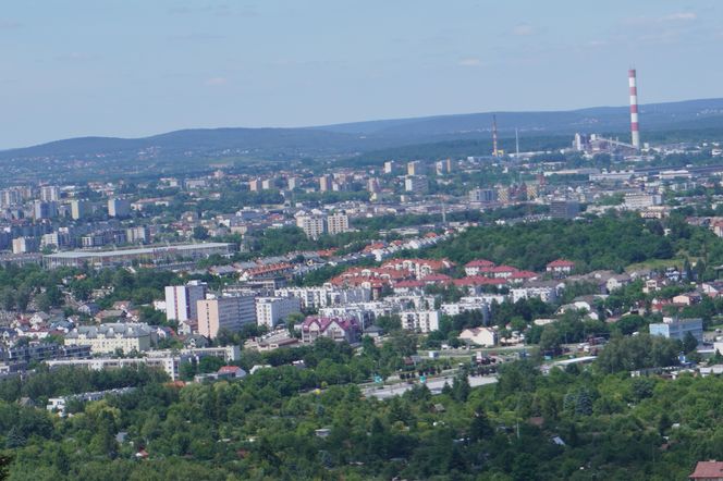 Widok na Kielce z Telegrafu