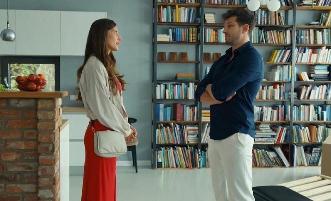 Barwy szczęścia odc. 3151. Justin (Jasper Sołtysiewicz), Regina (Kamila Kamińska)