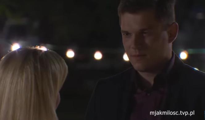 M jak miłość odc. 1484. Sonia (Barbara Wypych), Janek (Tomas Kollarik)