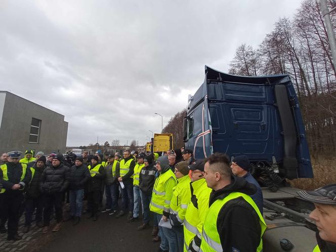 Protest przewoźników Szczecin 