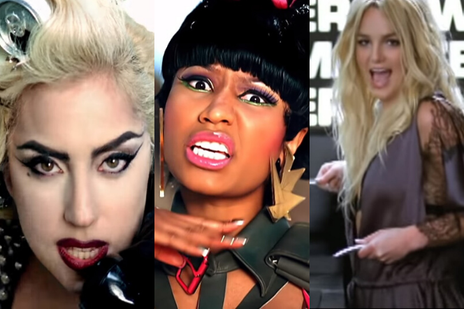 Lady Gaga, Nicki Minaj, Britney Spears