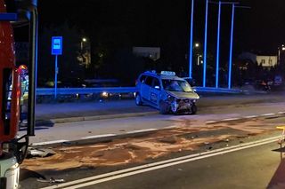 29.07.25 Starachowice. Wypadek na wiadukcie