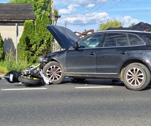 22-letnia kobieta na skuterze potrącona przez samochód