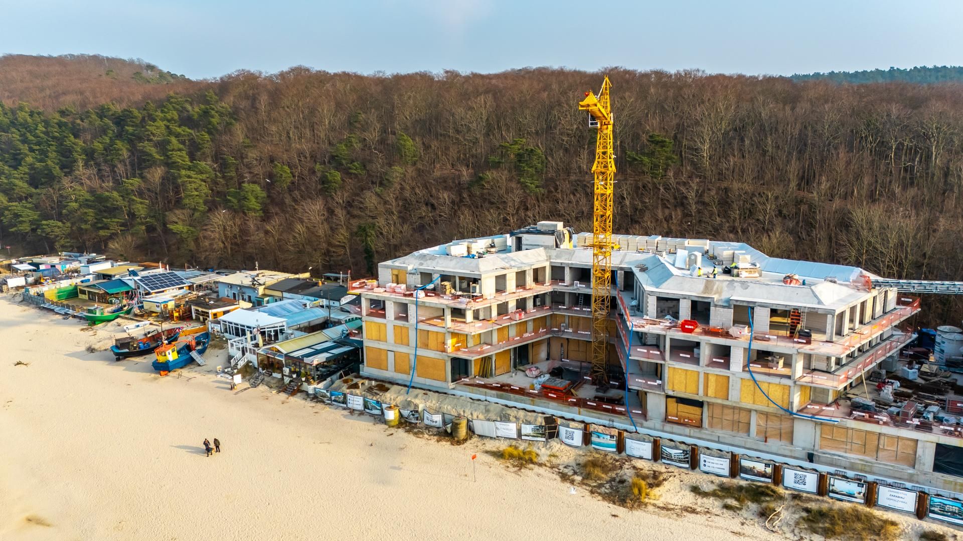 The Sea Resort w Międzyzdrojach podczas budowy