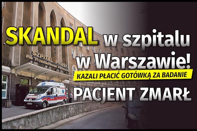 Skandal w szpitalu w Warszawie