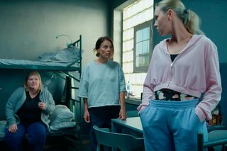 Barwy szczęścia, odcinek 3118: Kasia (Katarzyna Glinka), Brygida (Katarzyna Cynke), Elwira (Małgorzata Gorzna)