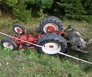 Tragiczny wypadek w woj. lubelskim. Ciągnik przygniótł rolnika 