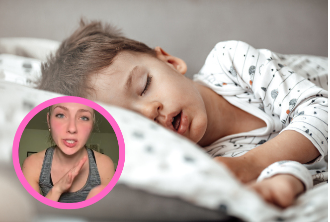 Danielle usypia dziecko o 17:30