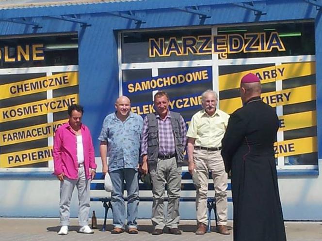 Ranczo 9 sezon. Ksiądz (Cezary Żak), Pietrek (Piotr Pręgowski), Solejuk (Sylwester Maciejewski), Hadziuk (Bogdan Kalus), Stach Japycz (Franciszek Pieczka)