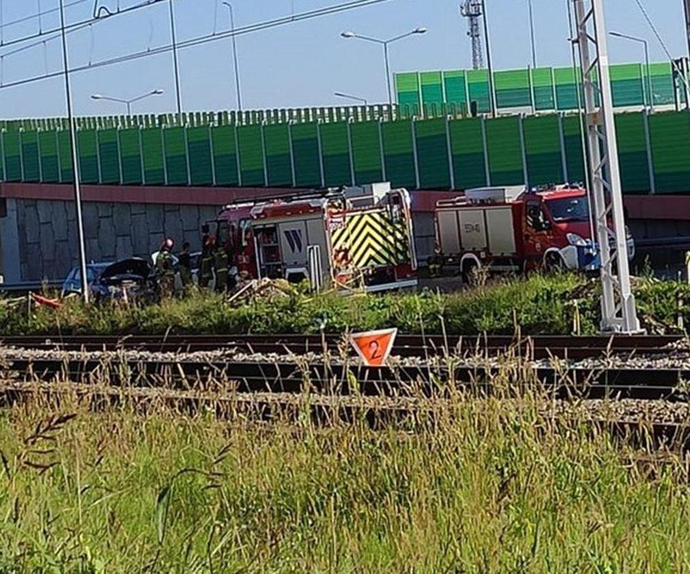 Czołowe zderzenie. W aucie kobieta z dwuletnim dzieckiem